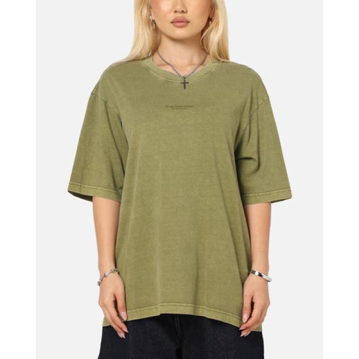 ジースター G-Star 【 Overdyed Center Chest Boxy T-Shirt Womens Turf Green 】 プルオーバー レディース 芝草 green 緑・緑であること