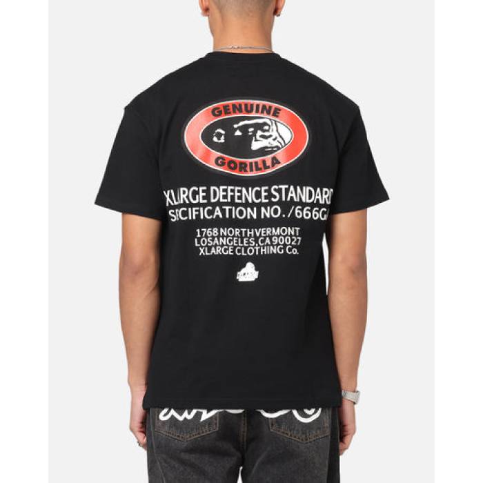 X-Large 【 Defence T-Shirt Mens Black 】 プルオーバー メンズ 黒いこと 黒いこと