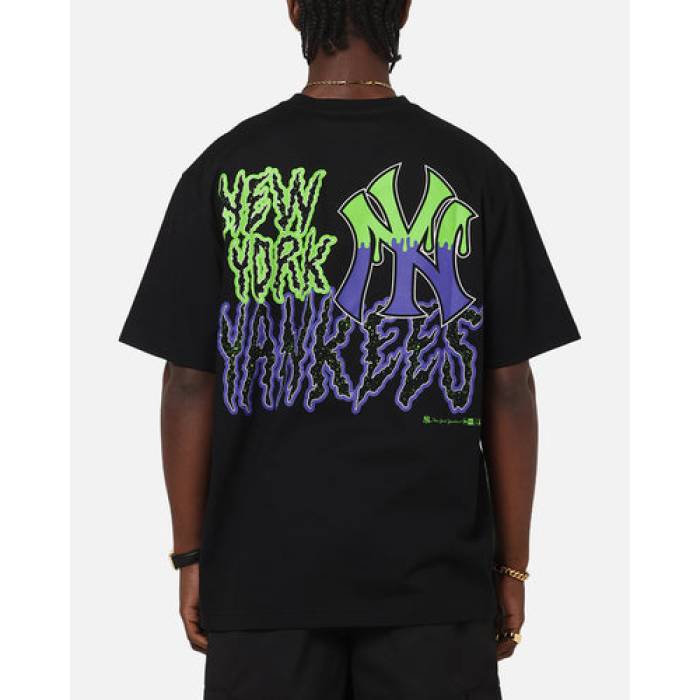 ニューエラ New Era 【 New York Yankees Drip T-Shirt Mens Black 】 ヤンキース Tシャツ メンズ 黒色 ブラック
