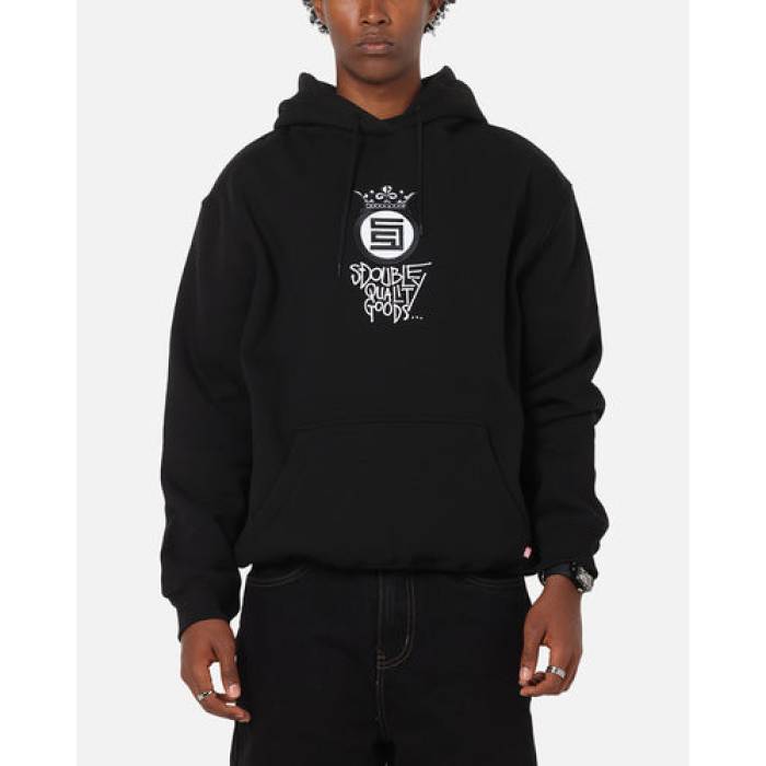 S Double 【 Crown Dot Hoodie Mens Black 】 フーディー パーカー メンズ 黒色 ブラック