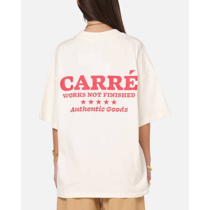 Carre 【 Pocket T-Shirt Womens Off White 】 プルオーバー レディース 白いこと 白いこと