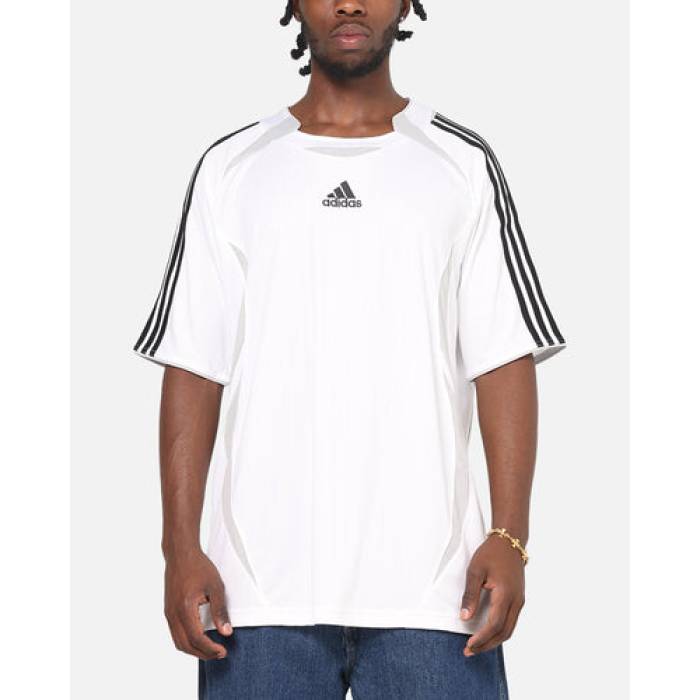 アディダス Adidas 【 Teamgeist T-Shirt Mens White/Black 】 Tシャツ メンズ 白色 ホワイト 黒色 ブラック｜スニケス