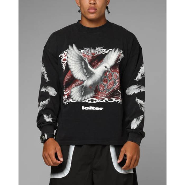 Loiter 【 Dove Vintage Long Sleeve T-Shirt Mens Black 】 vintage ビンテージ・ヴィンテージ Sleeve スリーブ Tシャツ メンズ 黒色 ブラック 26,554円