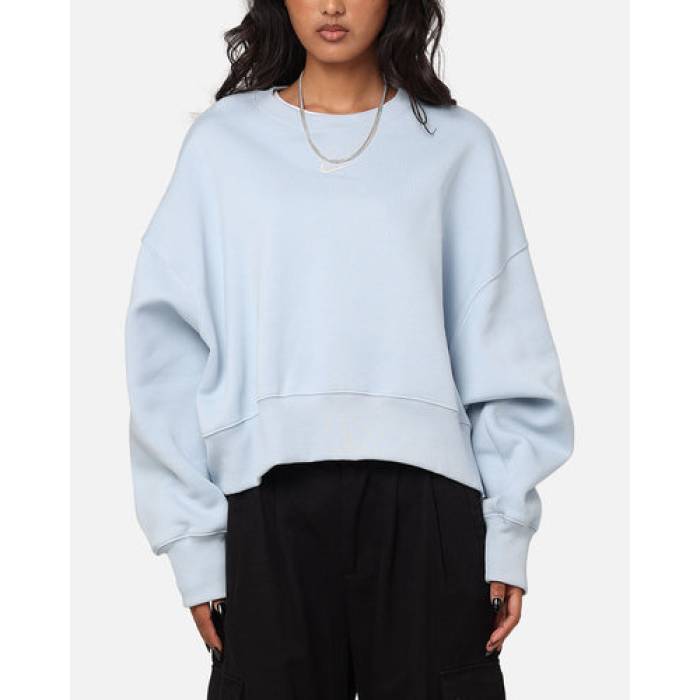 ナイキ Nike 【 Sportswear Pheonix Fleece Oversized Crewneck Armory Blue/Sail Womens T Armory Blue/S 】 フリース レディース 青み 青色