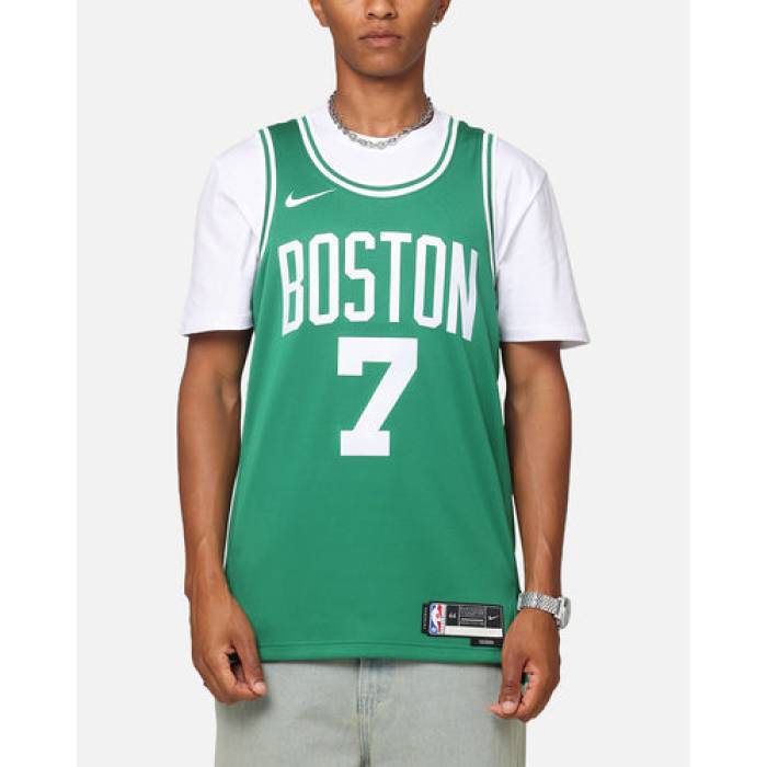 ナイキ Nike 【 Jaylen Brown Boston Celtics #7 Icon Edition 2022/23 Dri-Fit Nba Swingman Jersey Clover Mens Clover Brown 】 茶色 ブラウン ボストン セルティックス アイコン ドライフィット ジャージ メンズ 茶色 ブラ