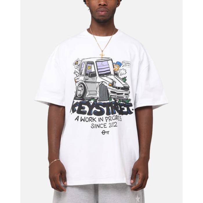 Key Street 【 X Frko Wip T-Shirt Mens White 】 プルオーバー メンズ 白いこと 白いこと