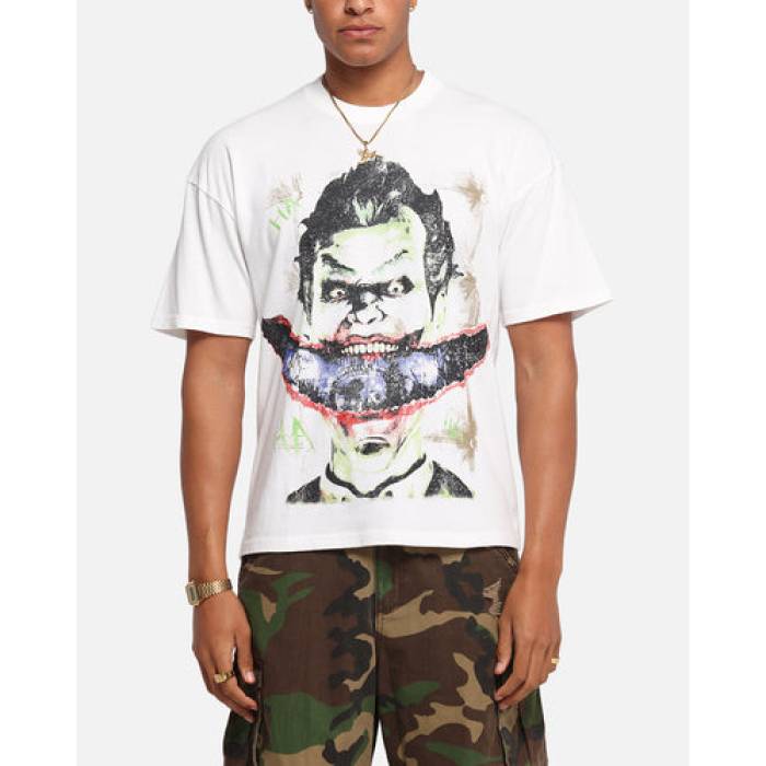 73Studio 【 X Dc Batman Joker Arkham Asylum Vintage T-Shirt Mens Off White 】 DC ディーシー vintage ビンテージ・ヴィンテージ Tシャツ メンズ 白色 ホワイト