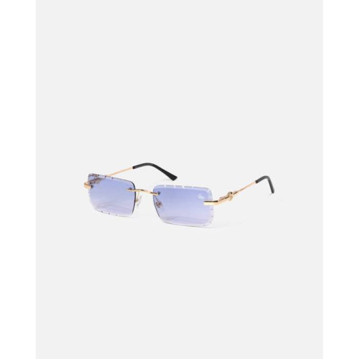 Belvoir \u0026 Co 【 Hampton Diamond Cut Sunglasses Mens Gold/Blue 】 ダイヤモンド サングラス メンズ ゴールド 青色 ブルー