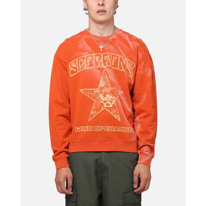 Scorpions 【 Scropion Crewneck Mens Red 】 メンズ Red 赤・レッド