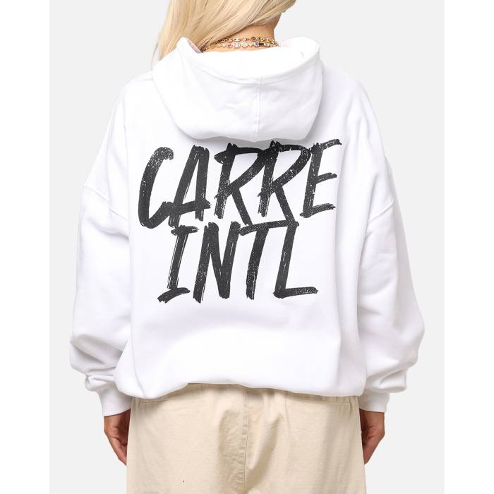 Carre 【 International Hoodie Womens White 】 フーディー パーカー レディース 白いこと 白いこと