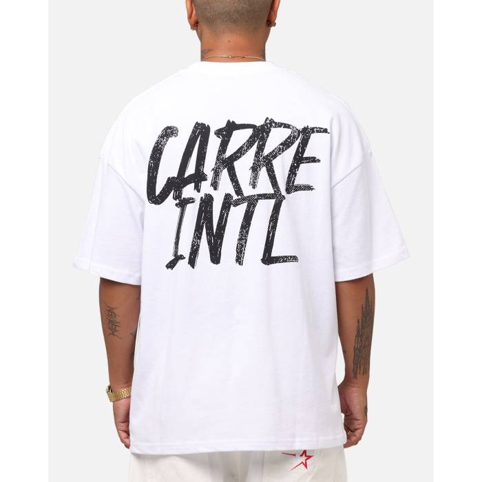 Carre 【 Intl Drop Shoulder T-Shirt Mens White 】 プルオーバー メンズ 白いこと 白いこと