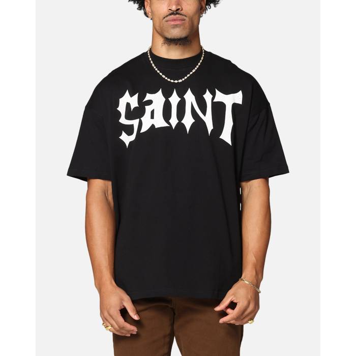 Saint Morta 【 Dynasty Boxy T-Shirt Mens Black 】 プルオーバー メンズ 黒いこと 黒いこと