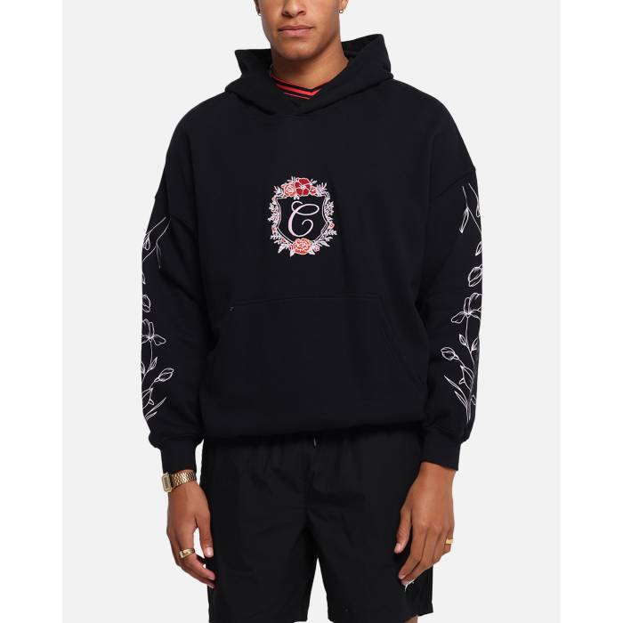 Carre 【 Club Flora Cls Hoodie Mens Black 】 クラブ フーディー パーカー メンズ 黒色 ブラック|スニケス