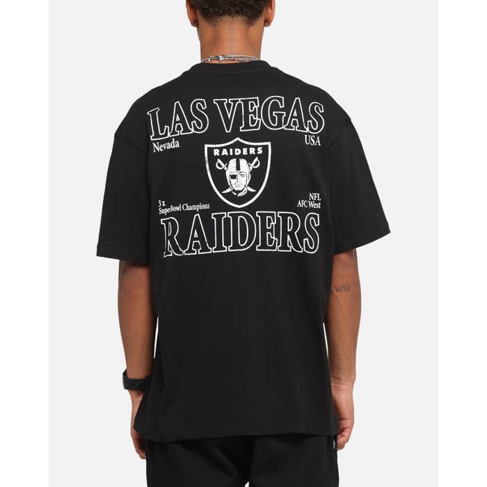 Majestic Athletic 【 Las Vegas Raiders Cassell Wordmark T-Shirt Mens Black 】 ベガス レイダース プルオーバー メンズ 黒いこと 黒いこと