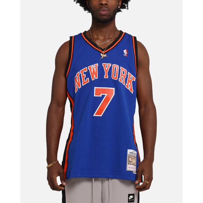ミッチェル&ネス Mitchell & Ness 【 New York Knicks Carmelo Anthony 2010 Dark Jersey Mens Royal 】 ニックス アンソニー ジャージ メンズ
