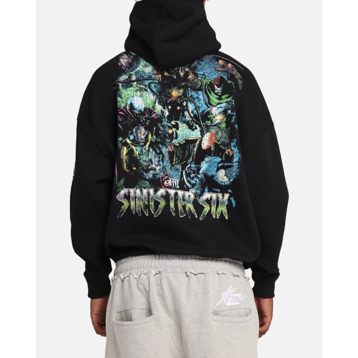 Goat Crew 【 Marvel Sinister Six Premium Hoodie Mens Black 】 Premium プレミアム フーディー パーカー メンズ 黒色 ブラック|スニケス