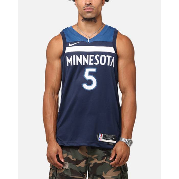 ナイキ Nike 【 Anthony Edwards Minnesota Timberwolves #5 Icon Edition 2022/23 Dri-Fit Nba Swingman Jersey Mens College Navy 】 アンソニー ミネソタ ティンバーウルブズ アイコン ドライフィット ジャージ メンズ カレ