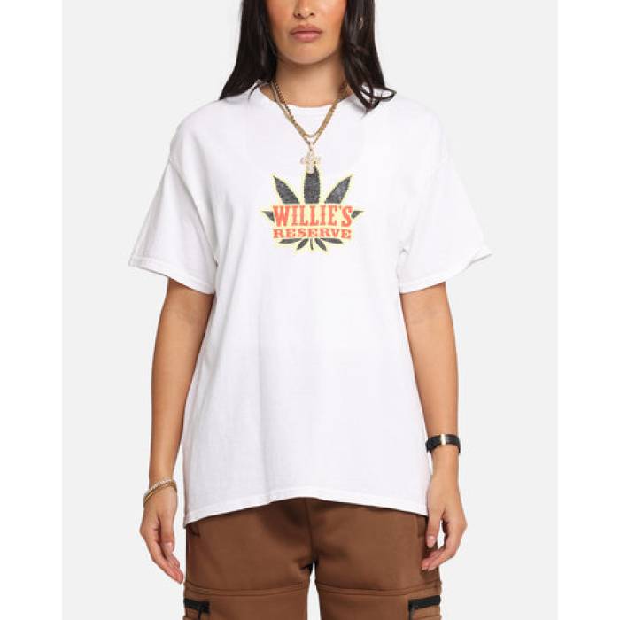 Willie Nelson 【 Willies Reserve T-Shirt Womens White Vintage 】 プルオーバー レディース 白いこと 白いこと vintage ビンテージ・ヴィンテージ レディースファッション-トップス-Tシャツ・カットソー