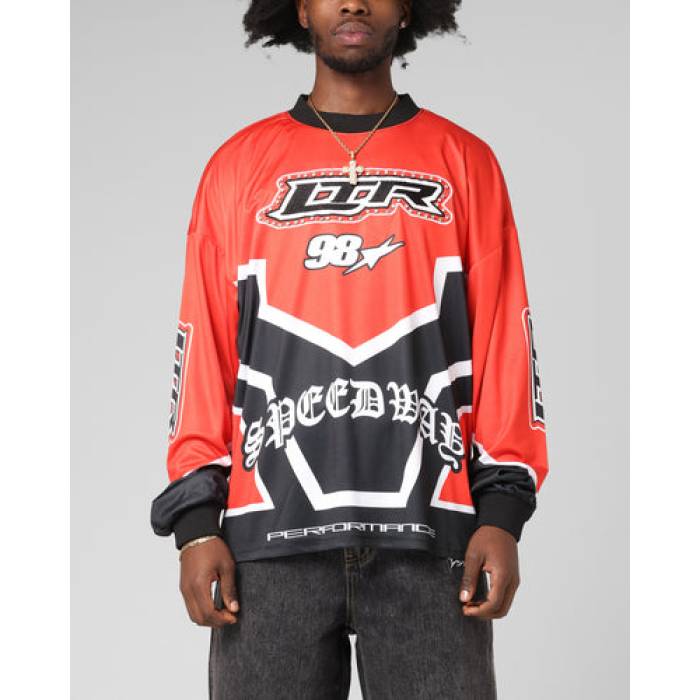 Loiter 【 Thrill Racing Long Sleeve T-Shirt Mens Red 】 Sleeve スリーブ Tシャツ メンズ Red 赤・レッド