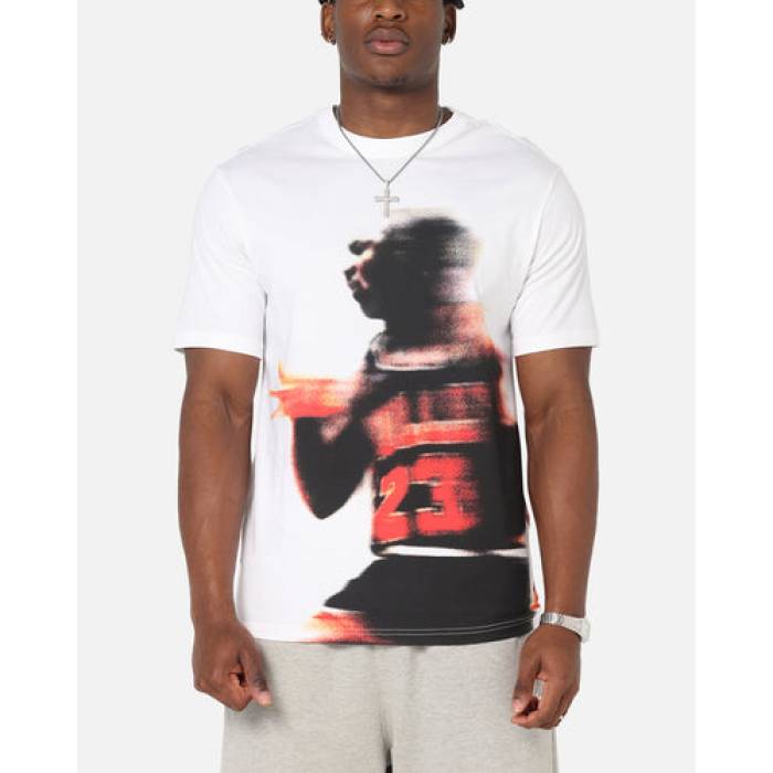 ナイキ ジョーダン Jordan 【 Jumpman Dri-Fit Sport Graphic T-Shirt Mens White/Black 】 Jumpman 飛び降りるマン 素っ気ない相応う グラフィック ティーシャツ メンズ 白いこと 白いこと 黒いこと 黒いこと