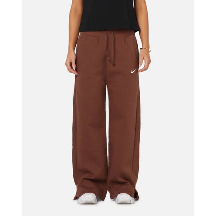 ナイキ Nike 【 Sportswear Phoenix Fleece High Waisted Wide Leg Sweat Pants Fauna Brown/Sail Womens Archaeo Brown/S 】 フェニックス フリース ハイ Sweat スウェット レディース 茶色 ブラウン|スニケス