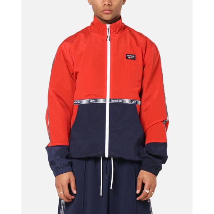 リーボック Reebok 【 Archive Track Jacket Mens Red/Navy 】 トラック Jacket ジャケット メンズ Red 赤・レッド 紺色 ネイビー｜スニケス