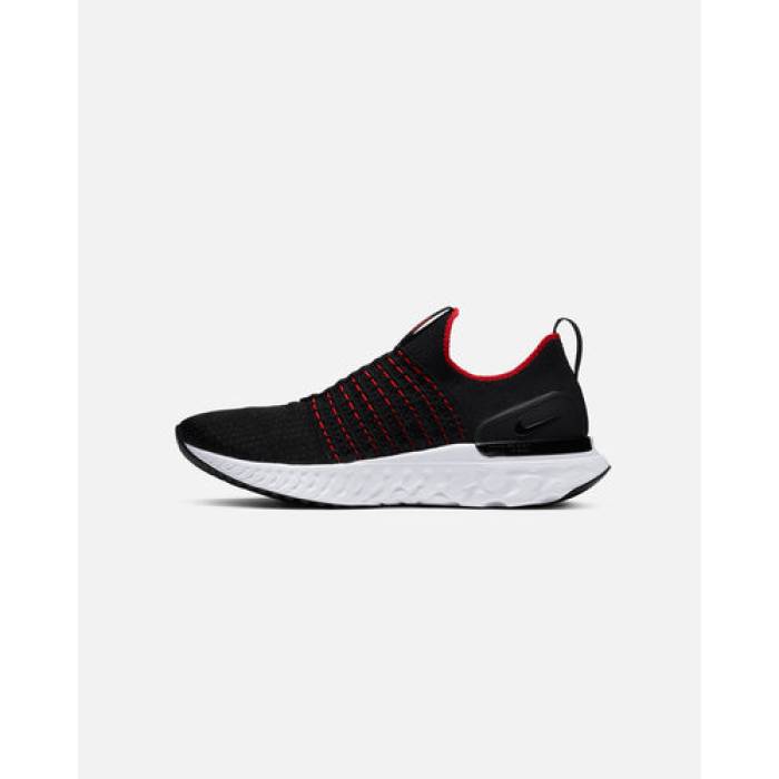 ナイキ Nike 【 React Phantom Run Flyknit 2 Mens Black/Red 】 リアクト ラン フライニット メンズ 黒色 ブラック Red 赤・レッド