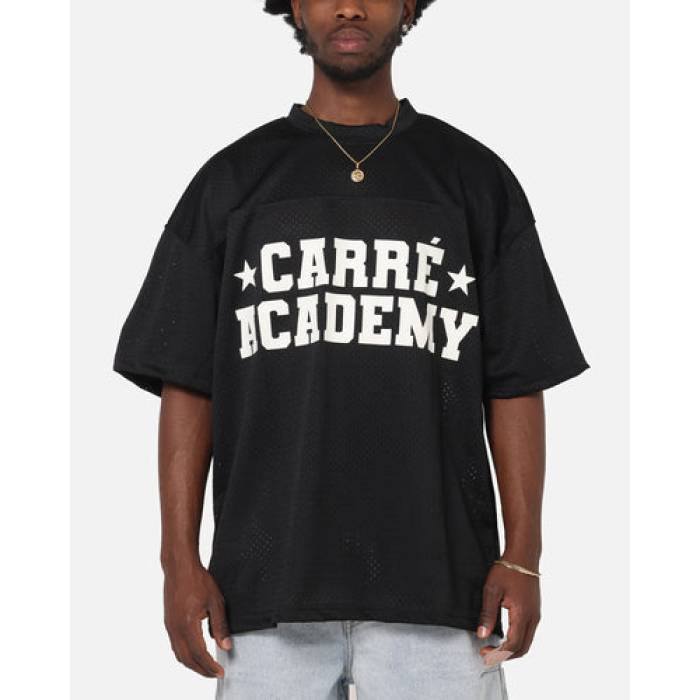 Carre 【 Star Academy Mesh T-Shirt Mens Black 】 アカデミー Tシャツ メンズ 黒色 ブラック