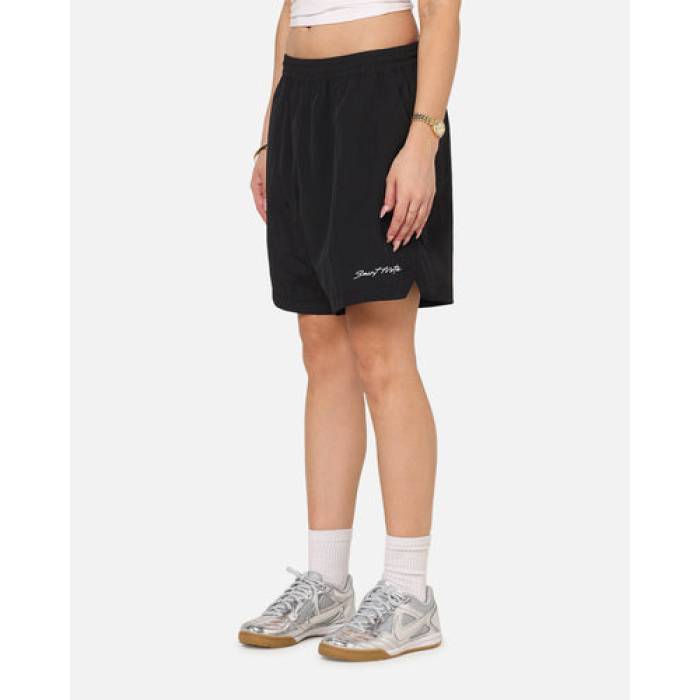Saint Morta 【 Scription Nylon Shorts Womens Black 】 ナイロン さる股引き レディース 黒いこと 黒いこと
