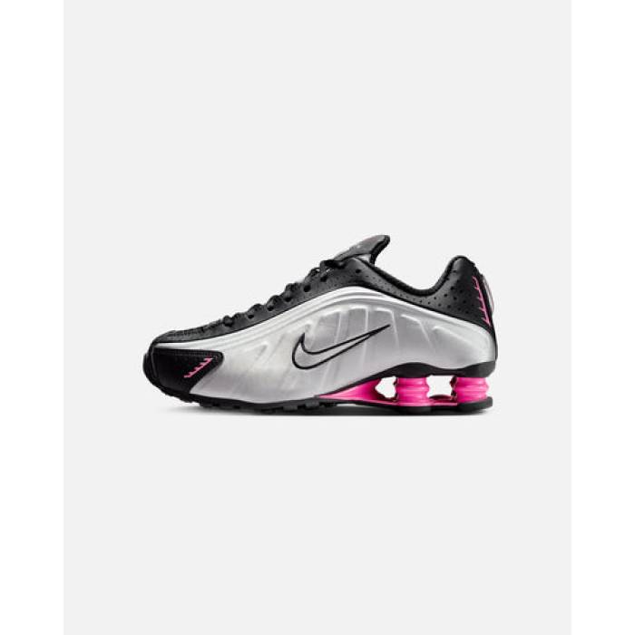 ナイキ Nike 【 Shox R4 Womens Black/Metallic 】 Shox ショックス レディース 黒いこと 黒いこと