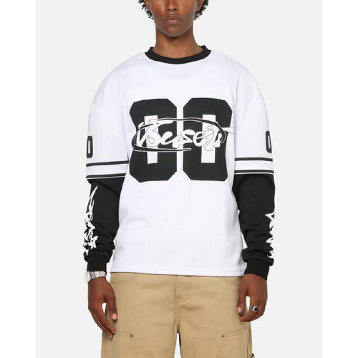 Vouseti 【 Dual Long Sleeve 00 T-Shirt Mens White 】 デュエル Sleeve スリーブ Tシャツ メンズ 白色 ホワイト