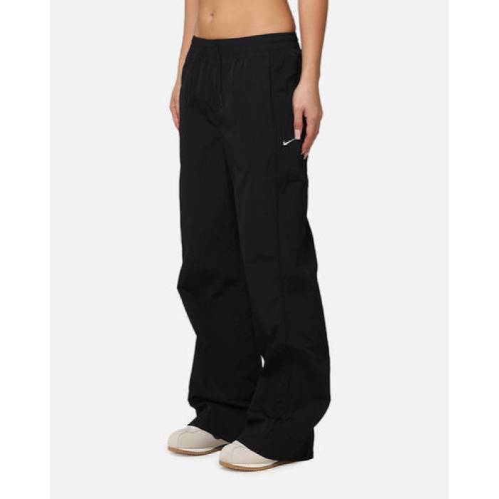 ナイキ Nike 【 Sportswear High-Waisted Woven Open-Hem Pants Womens Black/White 】 Woven ウーブン レディース 黒色 ブラック 白色 ホワイト｜スニケス 22,152円