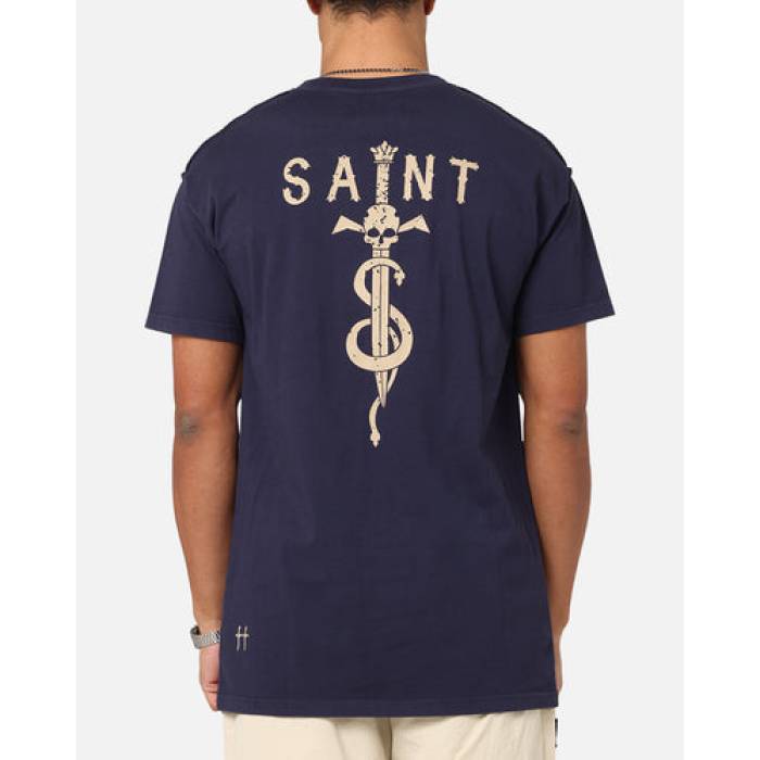 Saint Morta 【 Daggers Lafayette T-Shirt Mens Indigo 】 プルオーバー メンズ 藍色・インディゴ