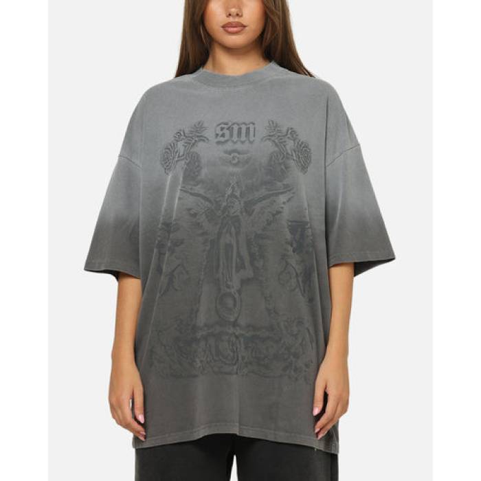 Saint Morta 【 Holy Ghost T-Shirt Womens Washed Charcoal 】 プルオーバー レディース 濃灰色