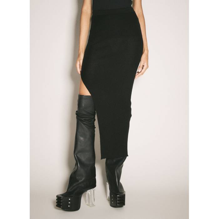 リックオウエンス Rick Owens 【 Rib Maxi Skirt Women Blk 】 レディース｜スニケス