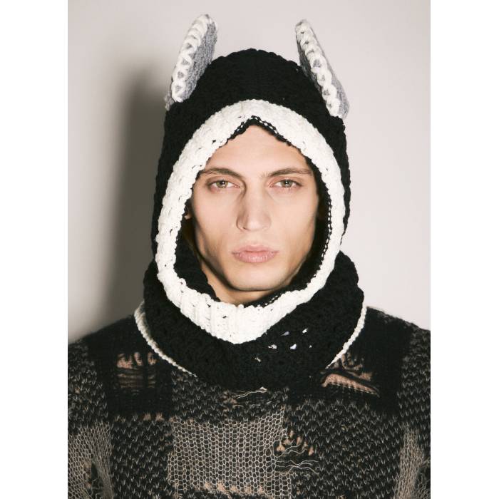 マルニ Marni 【 Donkey Puppet Balaclava Men Blk 】 メンズ