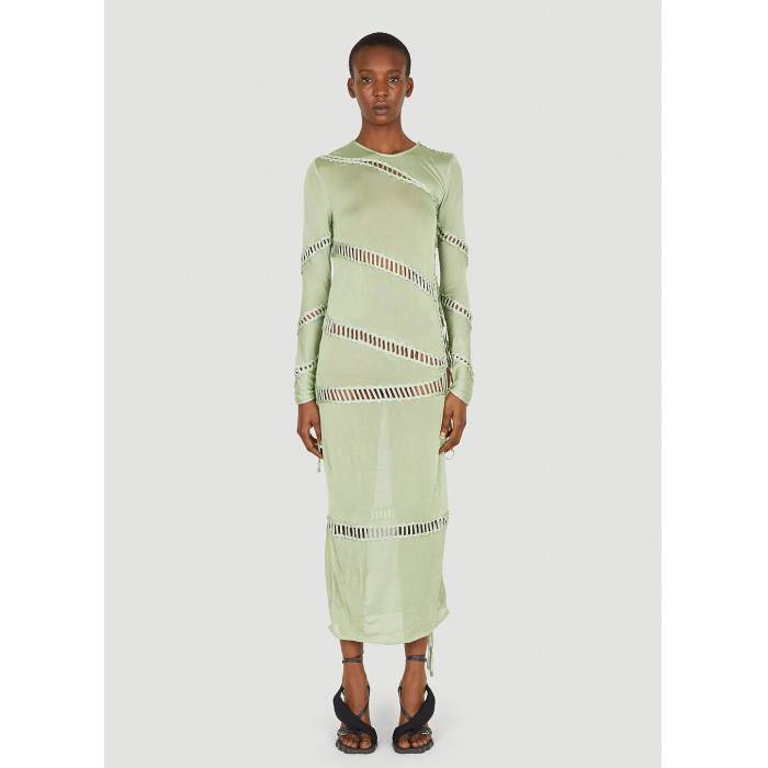 Isa Boulder 【 Puzzle Long Sleeve Dress Women Grn 】 Sleeve スリーブ ドレス レディース 59,785円