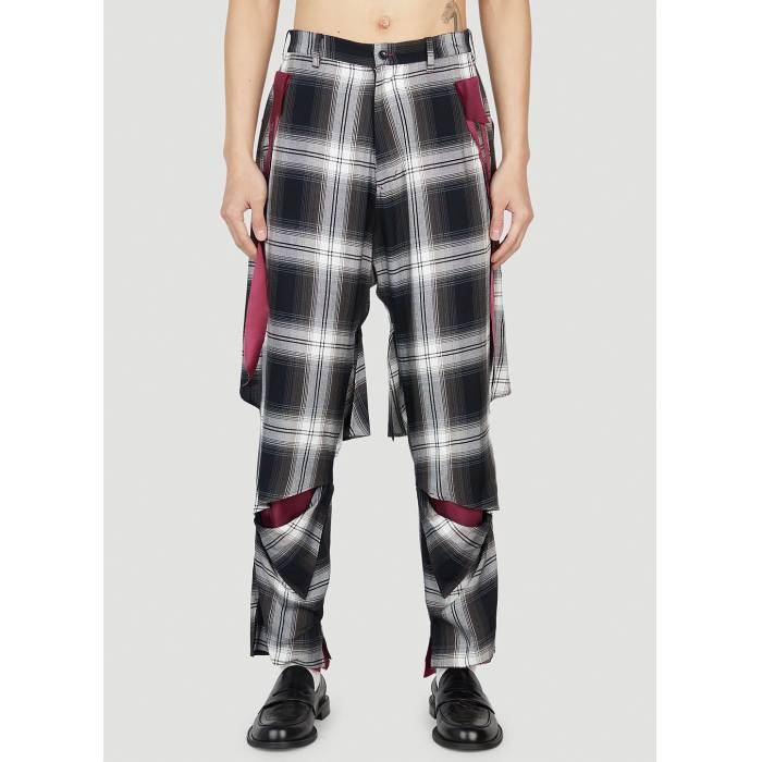 Sulvam 【 Wide Slash Pants Men Blk 】 メンズ|スニケス