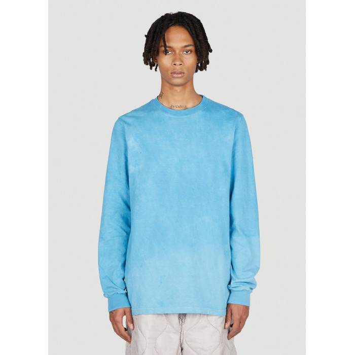 Notsonormal 【 Splashed Long Sleeve T-Shirt Men Blu 】 Sleeve スリーブ Tシャツ メンズ