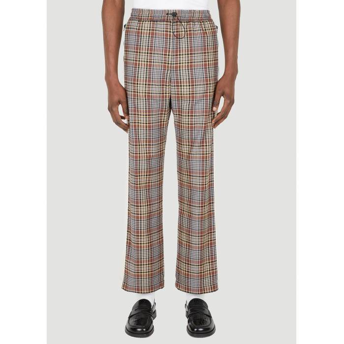 Ahluwalia 【 Akin Check Pants Men Brn 】 メンズ｜スニケス