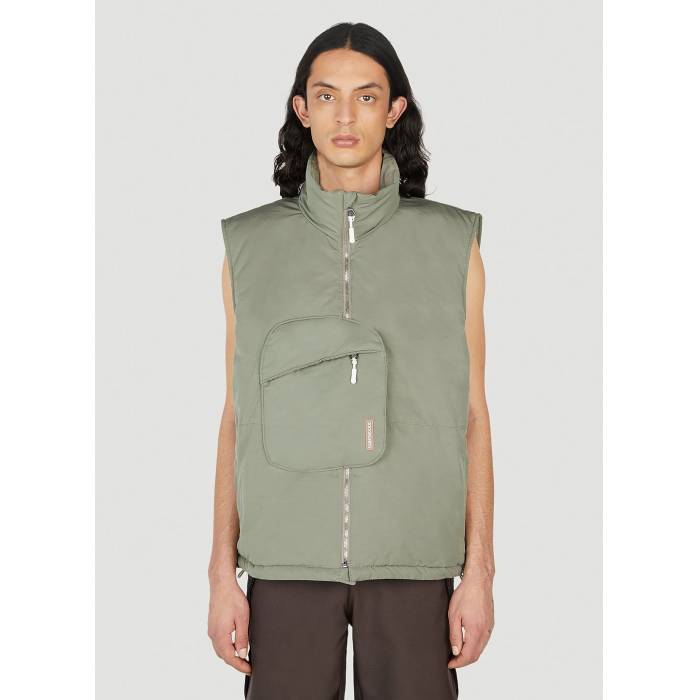 Saintwoods 【 Insulated Gilet Jacket Men Grn 】 ジレ Jacket ジャケット メンズ