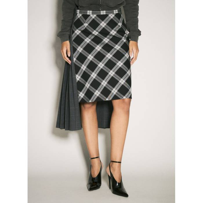 バレンシアガ Balenciaga 【 Taped Double Skirt Women Blk 】 レディース