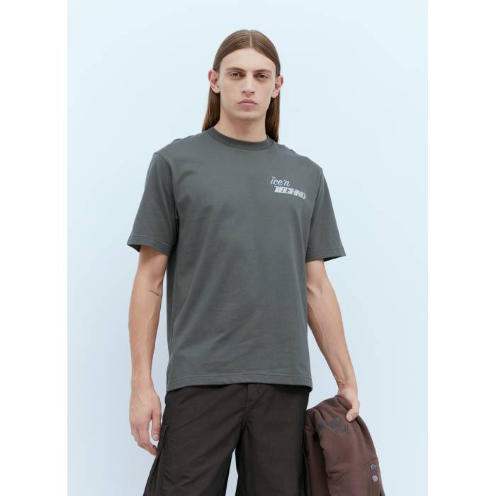 Ice & Techno 【 Ice'n Logo Print T-Shirt Men Cha 】 ロゴ Tシャツ メンズ｜スニケス