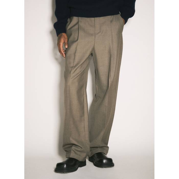 サンローラン Saint Laurent 【 Wool Tailored Pants Men Cha 】 メンズ
