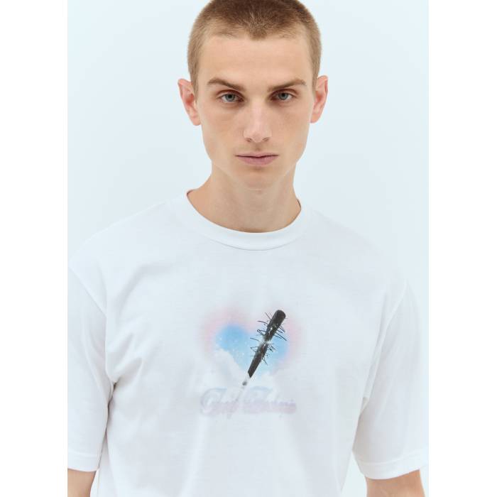 Ice & Techno 【 Nail Bat T-Shirt Men Wht 】 バット Tシャツ メンズ