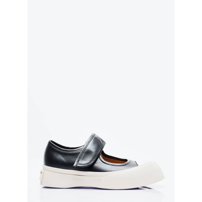 マルニ Marni 【 Mary Jane Pablo Flats Women Blk 】 レディース