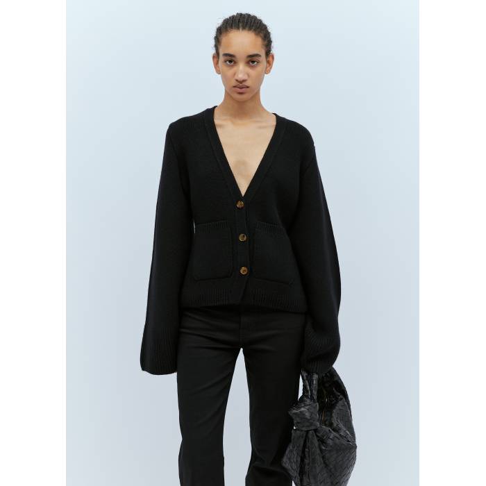 ケイト Khaite 【 Scarlet Knit Cardigan Women Blk 】 編み物 ジレー レディース