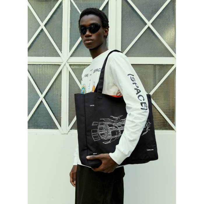 Space Available 【 X Ln-Cc Store Mix Reversible Tote Bag Men Blk 】 リヴァーシブル 御徒面子 メンズ