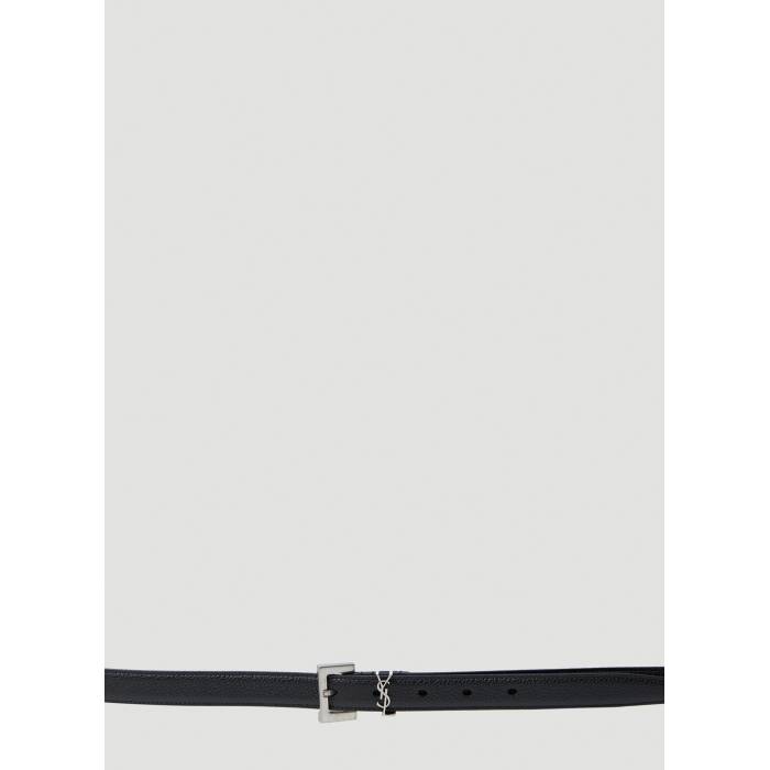 サンローラン Saint Laurent 【 Cassandre Thin Belt Men Blk 】 三尺帯 メンズ