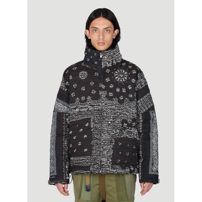 Children Of The Discordance 【 Bandana Down Jacket Men Blk 】 落ち込む Jacket 上衣 メンズ